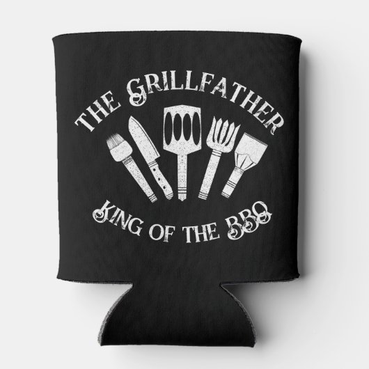 Rustikal "Der Grillvater: Funny GRILLEN Gift Dosenkühler (Rückseite)