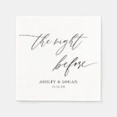 Rustikal Die Nacht vor der Probe Abendessen Serviette (Vorderseite)