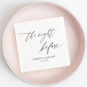 Rustikal Die Nacht vor der Probe Abendessen Serviette