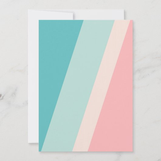 Rustikal elegant bunt stylish Wedding Einladung (Rückseite)