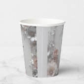 Rustikal Elegante 3D Florale Hochzeit Pappbecher (Rechts)