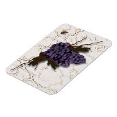 Rustikal Elegante Lila Trauben Magnet (Linke Seite)