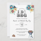 Rustikal Eleganter Hinterhof Ich mache GRILLEN Pro Einladung (Vorderseite)