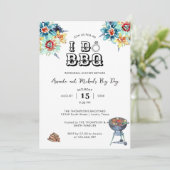 Rustikal Eleganter Hinterhof Ich mache GRILLEN Pro Einladung (Stehend Vorderseite)