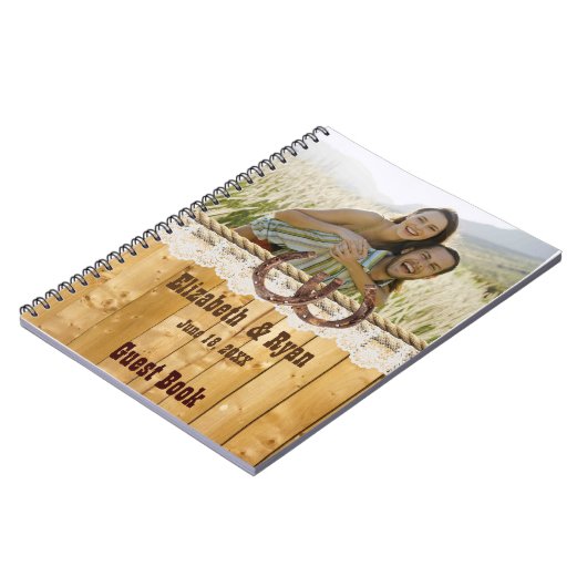 Rustikal, Elend und Hufeisen, Gästebuch Notizblock (Linke Seite)