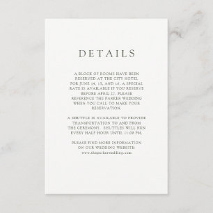 Rustikal erröten Wedding Gast-Sonderkommandos Begleitkarte