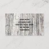 Rustikal erschüttert Graubraun Vintage Textur Visitenkarte (Rückseite)
