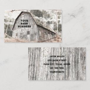 Rustikal erschüttert Graubraun Vintage Textur Visitenkarte
