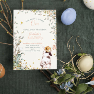 Rustikal, etwas sonnig ist ein floraler Girl-Cotat Einladung