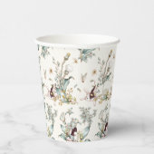 Rustikal, etwas sonnig ist ein floraler Girl-Cotat Pappbecher (Rechts)