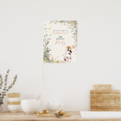 Rustikal, etwas sonnig ist ein floraler Girl-Cotat Poster (Küche)