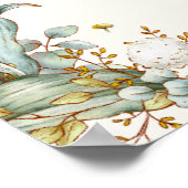 Rustikal, etwas sonnig ist ein floraler Girl-Cotat Poster (Ecke)