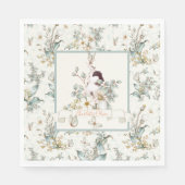 Rustikal, etwas sonnig ist ein floraler Girl-Cotat Serviette (Vorderseite)