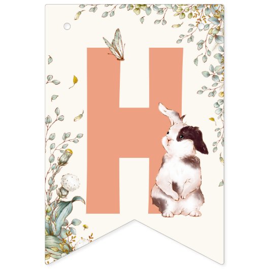 Rustikal, etwas sonnig ist ein floraler Girl-Cotat Wimpelkette (Zweite Fahne)