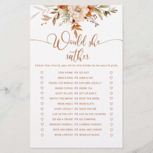 Rustikal fallen würde sie lieber Brautparty (Vorderseite)