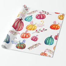 Rustikal-farbiger Squash Zeichnend Wrapping Paper