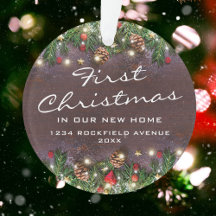 Rustikal First Christmas New Zuhause