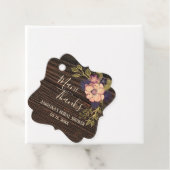 Rustikal Floral Bridal Showe Vielen Dank Geschenkanhänger (Beispiel)