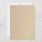 Rustikal florrosa blaue Hochzeit Einladung (Rückseite)