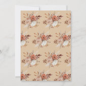 Rustikal Friendsgiving Erntedank Potluck Einladung (Rückseite)