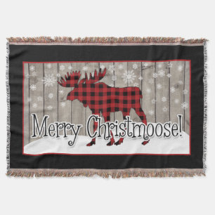 Rustikal froh Christmoose! 2 wirbellose Stelle Decke