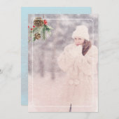 Rustikal frohe Weihnachten Pink Truck Ein Foto (Vorne/Hinten)