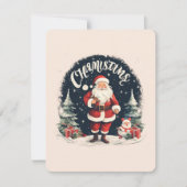 Rustikal frohe Weihnachten und Weihnachtsgeschenk (Vorderseite)