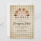 Rustikal Funny Friendsgiving Potluck Türkei Karier Einladung (Vorderseite)