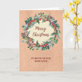 Rustikal für ein paar Weihnachtsfeiertage Karte (Gelbe Blume)