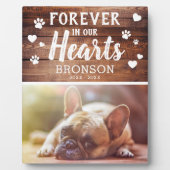 Rustikal für immer in unserem Foto zur Erinnerung  Fotoplatte (Vorderseite)