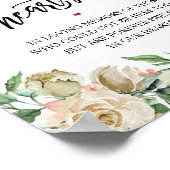 Rustikal für immer in unserem Herz-Gedächtniszeich Poster (Ecke)