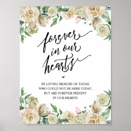 Rustikal für immer in unserem Herz-Gedächtniszeich Poster