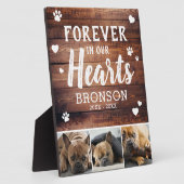 Rustikal für immer in unserem Herzen Haustier Foto Fotoplatte (Seite)