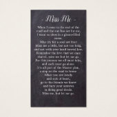 Rustikal für immer in unserer Gebetskarte für das (Rückseite)