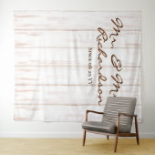 Rustikal gealterte Weißholzplanken Wandteppich (Beispiel (Horizontal))