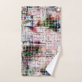 Rustikal gefärbt, seltsam gezeichnet unter abstrak badhandtuch set (Handtuch)