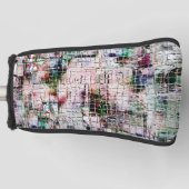 Rustikal gefärbt, seltsam gezeichnet unter abstrak golf headcover (Vorderseite)