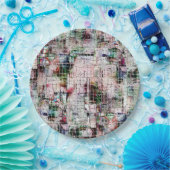 Rustikal gefärbt, seltsam gezeichnet unter abstrak pappteller (Party)