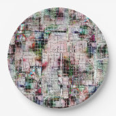 Rustikal gefärbt, seltsam gezeichnet unter abstrak pappteller (Vorderseite)