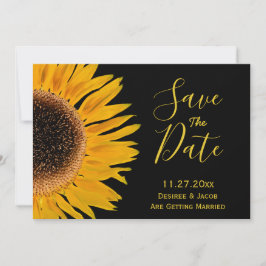 Rustikal-Gelbblütenblüte Save the Date