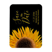 Rustikal-Gelbblütenblüte Save the Date Magnet (Vertikal)