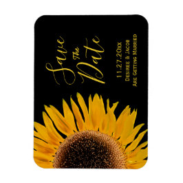 Rustikal-Gelbblütenblüte Save the Date Magnet