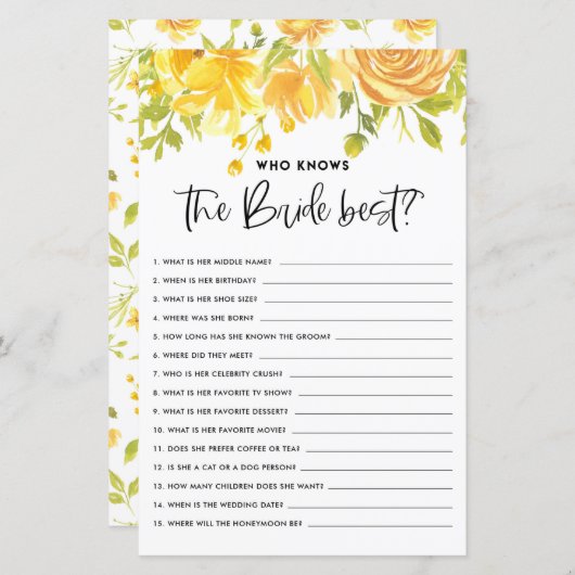 Rustikal Gelbe Blüte, die das beste Spiel der Brau (Vorne/Hinten)