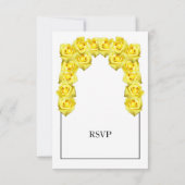 Rustikal-Gelbe Rosen Hochzeiten RSVP-Karten RSVP Karte (Rückseite)
