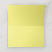 Rustikal-Gelbe Rosen-Hochzeitssonne-Platzkarte Platzkarte (Innenseite Aufgefaltet)