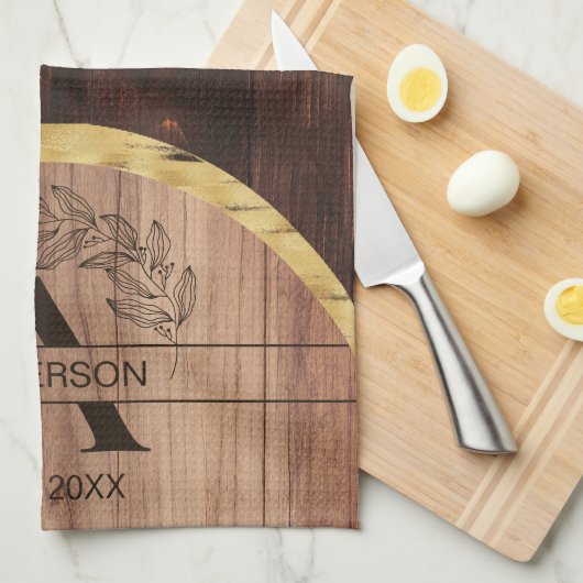 rustikal geschirrtuch (Viertel Falte)