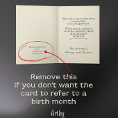 Rustikal gestanzter affodischer März Birth Blume L Karte