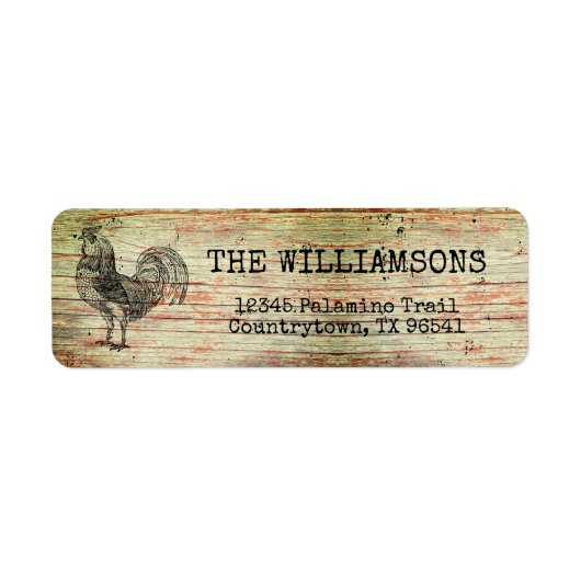 Rustikal gestörte antike Bauernhof-Rooster-Rückhol (Vorne)