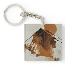 Rustikal gestrichene Berglandschaft Kopfkissen