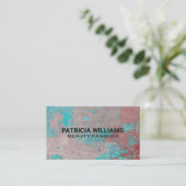 Rustikal gestrichene Grunge Hintergrund Visitenkarte (Stehend Vorderseite)